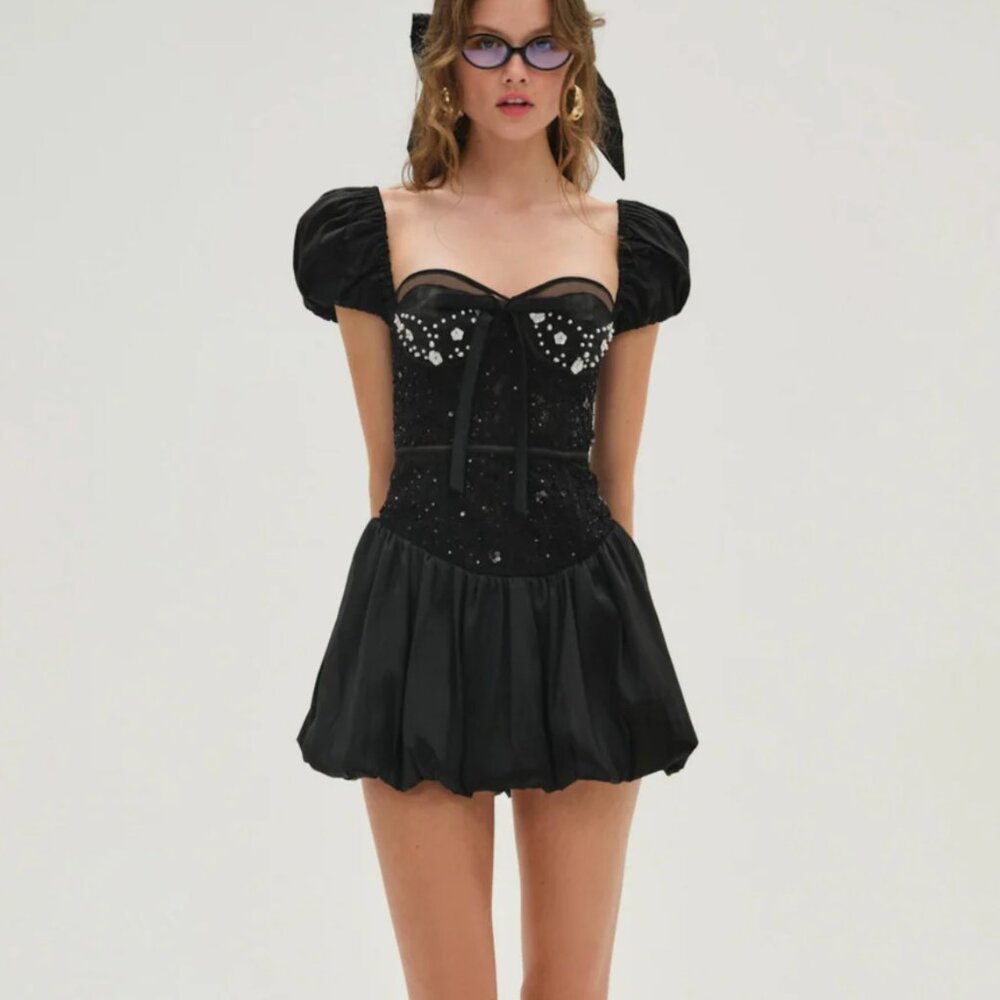 NWT For Love and Lemons McKenna Bubble Dress Size S